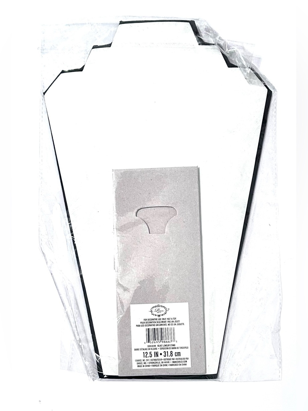 Darice Black Velvet Necklace Display Stand, 12.5”, NWT - Picture 3 of 3